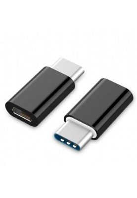 Адаптер Cablexpert USB Type-C - micro USB (M/F), чорний (A-USB2-CMmF-01)