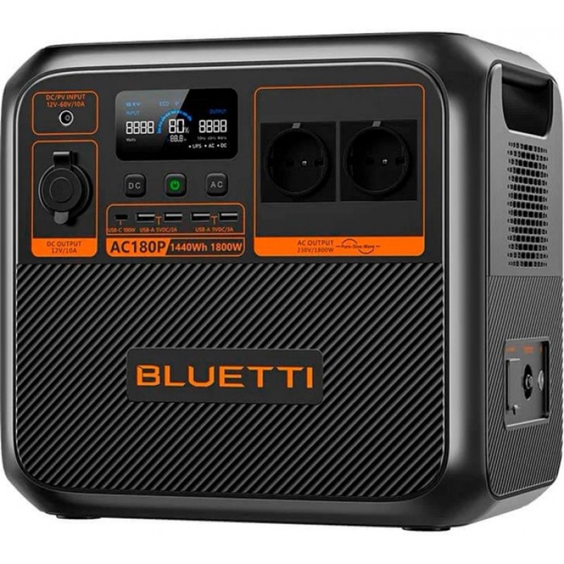 Зарядна станція Bluetti AC180P, 1440Wh, 1800W, LiFePO4_EU