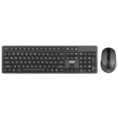Комплект (клавіатура, миша) бездротовий 2E MK420 Black (2E-MK420WB_UA)