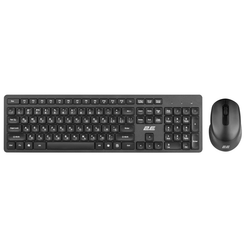 Комплект (клавіатура, миша) бездротовий 2E MK420 Black (2E-MK420WB_UA)