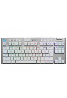 Клавiатура бездротова Logitech G915 X Lightspeed TKL Wireless Tactile White (920-012737)