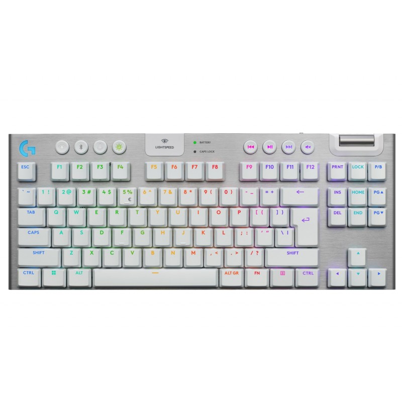 Клавiатура бездротова Logitech G915 X Lightspeed TKL Wireless Tactile White (920-012737)