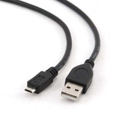 Кабель Cablexpert USB - micro USB V 2.0 (M/M), 0.1 м, чорний (CCP-mUSB2-AMBM-0.1M) Кабель Cablexpert USB - micro USB V 2.0 (M/M), 0.1 м, чорний (CCP-mUSB2-AMBM-0.1M)