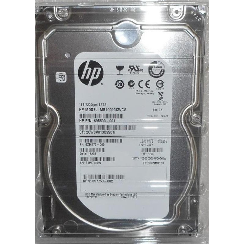 Накопичувач HDD SATA 1.0TB HP 7200rpm (MB1000GCWCV)