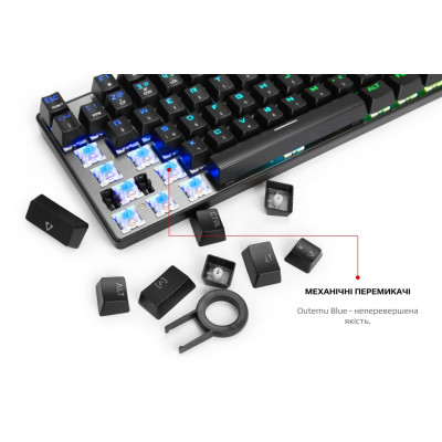 Клавіатура Motospeed CK104 Outemu Blue Silver/Black
