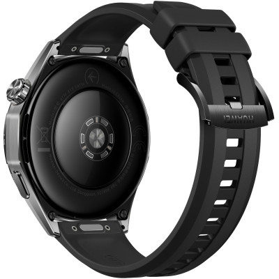 Смарт-годинник Huawei Watch GT 6 46mm Black with Black Fluoroelastomer Strap (55020FTX)