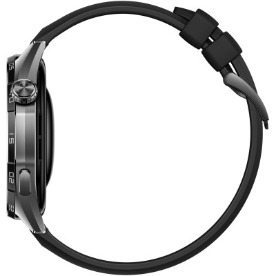 Смарт-годинник Huawei Watch GT 6 46mm Black with Black Fluoroelastomer Strap (55020FTX)