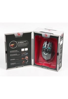 Миша бездротова A4Tech  R80A Bloody Skull Black USB