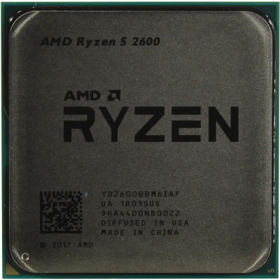 Процесор AMD Ryzen 5 2600 (3.4GHz 16MB 65W AM4) Tray (YD2600BBM6IAF)