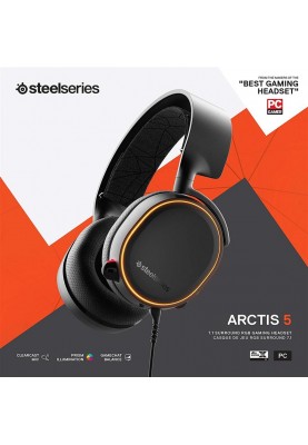 Гарнітура SteelSeries Arctis 5 2019 Edition Black (61504)