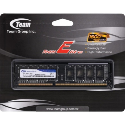 Модуль пам`ятi DDR3 4GB/1600 Team Elite (TED34G1600C1101) Модуль пам`ятi DDR3 4GB/1600 Team Elite (TED34G1600C1101)
