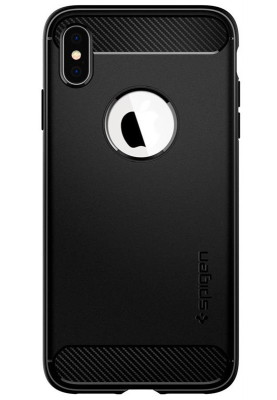 Чохол-накладка Spigen Rugged Armor для Apple iPhone XS Max Matte Black (065CS25125)