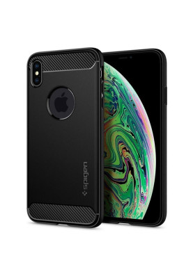 Чохол-накладка Spigen Rugged Armor для Apple iPhone XS Max Matte Black (065CS25125)