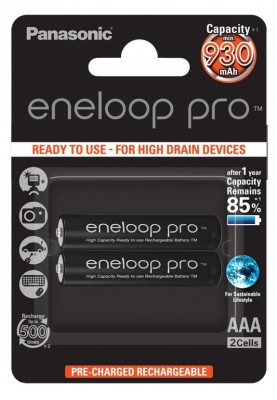 Акумулятори Panasonic Eneloop Pro AAA/HR03 NI-MH 930 mAh BL 2 шт