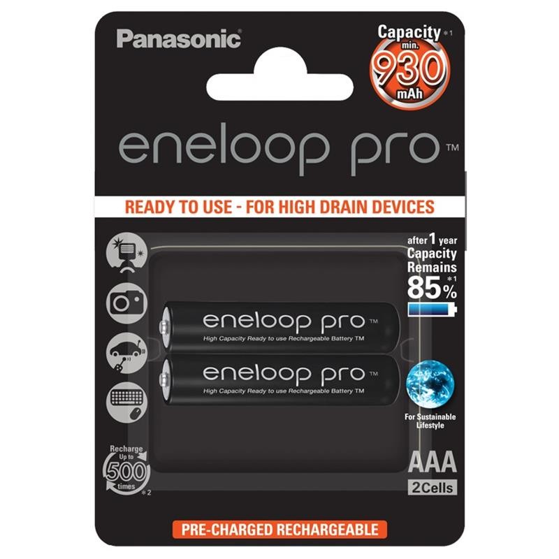 Акумулятори Panasonic Eneloop Pro AAA/HR03 NI-MH 930 mAh BL 2 шт