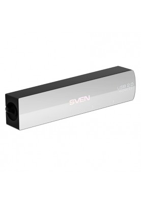 Концентратор USB2.0 Sven HB-891 сріблястий, 4xUSB2.0