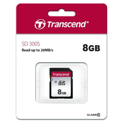 Карта пам`яті SDHC 8GB Class 10 Transcend 300S (TS8GSDC300S)