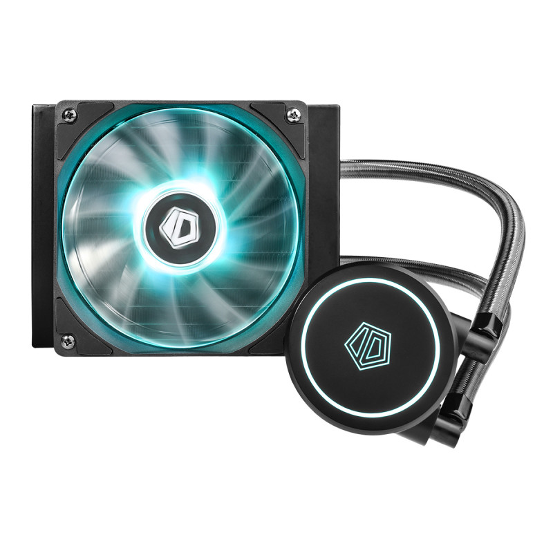 Система водяного охлаждения ID-Cooling Auraflow X 120, Intel: 1700/1200/2066/2011/1366/1151/1150/1155/1156, AMD: TR4/AM4/FM2+/FM2/FM1/AM3+/AM3/AM2+/AM2, 154х120х27 мм, 4-pin