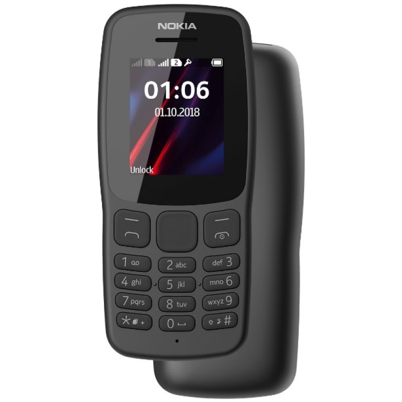 Мобільний телефон Nokia 106 New 2018 Dual Sim Grey