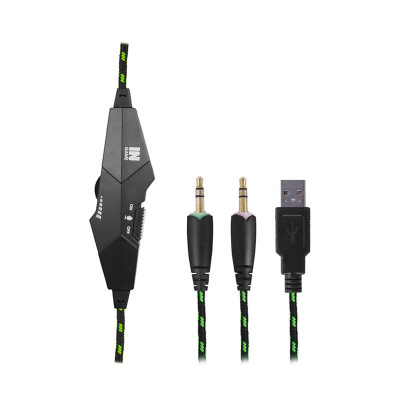 Гарнітура Gemix N2 LED Black/Green (04300105)