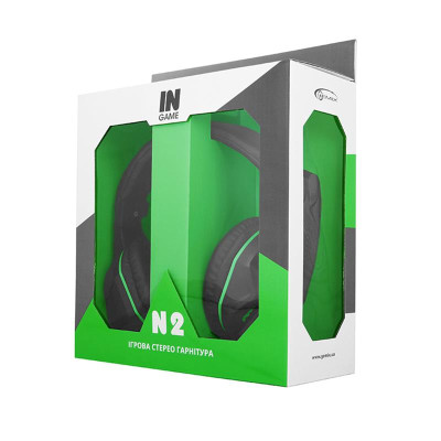 Гарнітура Gemix N2 LED Black/Green (04300105)