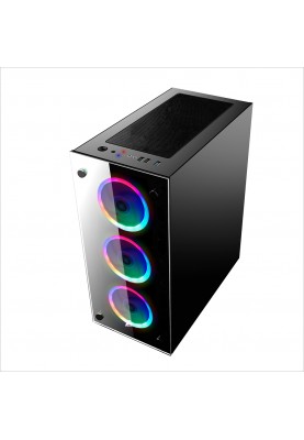 Корпус 1stPlayer V6-4R1 Color LED Black без БЖ