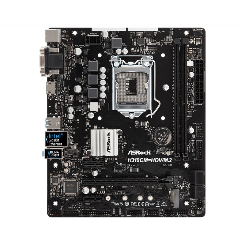 Материнская плата ASRock H310CM-HDV/M.2 Socket 1151