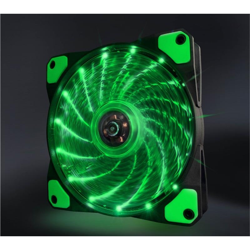 Вентилятор Frime Iris LED Fan 15LED Green (FLF-HB120G15)