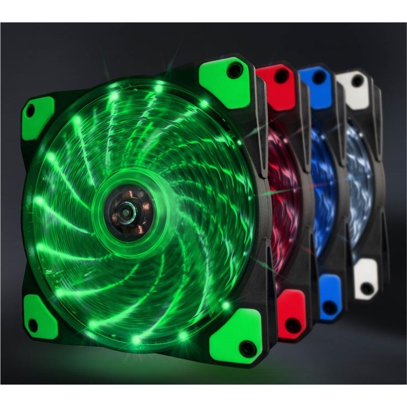 Вентилятор Frime Iris LED Fan 15LED Green (FLF-HB120G15)