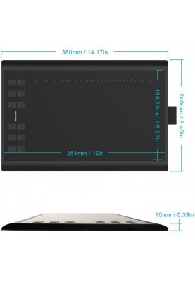 Графічний планшет Huion New 1060Plus + рукавичка