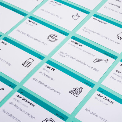 Картки для вивчення німецької мови English Student. Рівень A2 – Нижче середнього