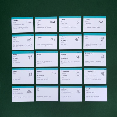 Картки для вивчення англійської мови English Student. Легкий старт A1+A2