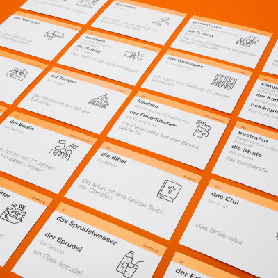 Картки для вивчення німецької мови English Student. Рівень В1.2 - Середній