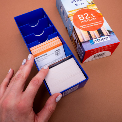 Картки для вивчення німецької мови English Student. Рівень B2.1 – Вище Середнього