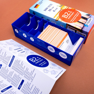 Картки для вивчення німецької мови English Student. Рівень B2.1 – Вище Середнього