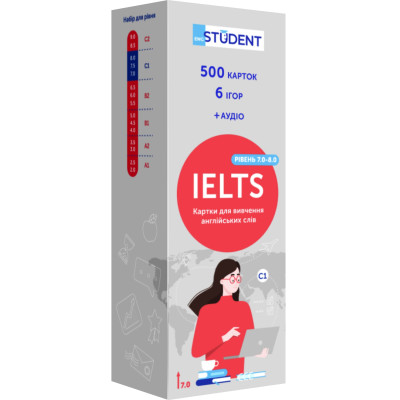 Картки для вивчення англійської мови English Student. IELTS 7.0-8.0