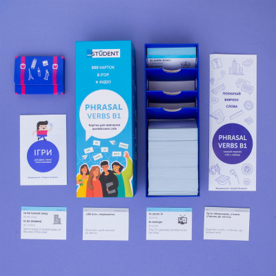 Картки для вивчення англійської мови English Student. Phrasal Verbs B1 & Phrasal Verbs B2-C1