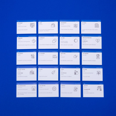 Картки для вивчення французької мови English Student