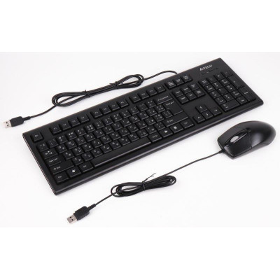 Комплект (клавіатура, миша) A4Tech KR-8372 Black