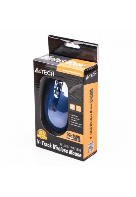 Миша бездротова A4Tech G3-760N Blue USB V-Track