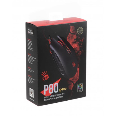 Мишка A4Tech P80 Pro Bloody Activated Black USB