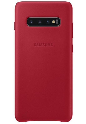 Чохол-накладка Samsung Leather Cover для Samsung Galaxy S10+ SM-G975 Red (EF-VG975LREGRU)