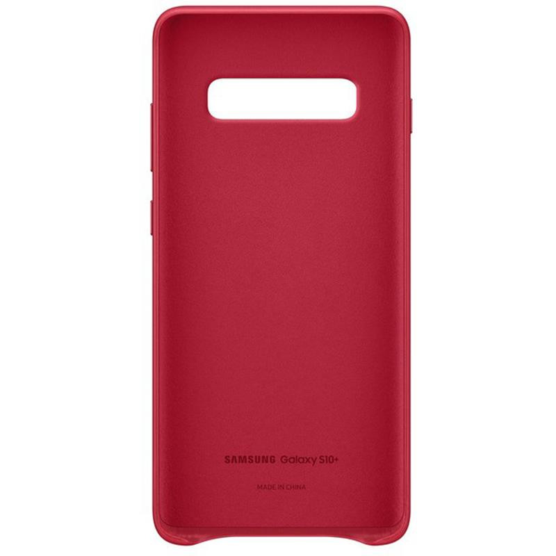 Чохол-накладка Samsung Leather Cover для Samsung Galaxy S10+ SM-G975 Red (EF-VG975LREGRU)