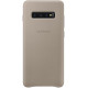 Чохол-накладка Samsung Leather Cover для Samsung Galaxy S10+ SM-G975 Gray (EF-VG975LJEGRU)