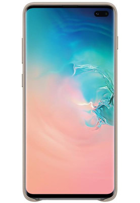 Чохол-накладка Samsung Leather Cover для Samsung Galaxy S10+ SM-G975 Gray (EF-VG975LJEGRU)