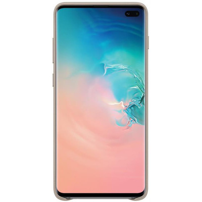 Чохол-накладка Samsung Leather Cover для Samsung Galaxy S10+ SM-G975 Gray (EF-VG975LJEGRU)
