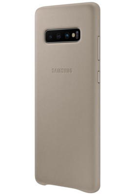 Чохол-накладка Samsung Leather Cover для Samsung Galaxy S10+ SM-G975 Gray (EF-VG975LJEGRU)