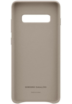 Чохол-накладка Samsung Leather Cover для Samsung Galaxy S10+ SM-G975 Gray (EF-VG975LJEGRU)