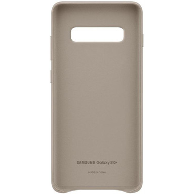 Чохол-накладка Samsung Leather Cover для Samsung Galaxy S10+ SM-G975 Gray (EF-VG975LJEGRU)