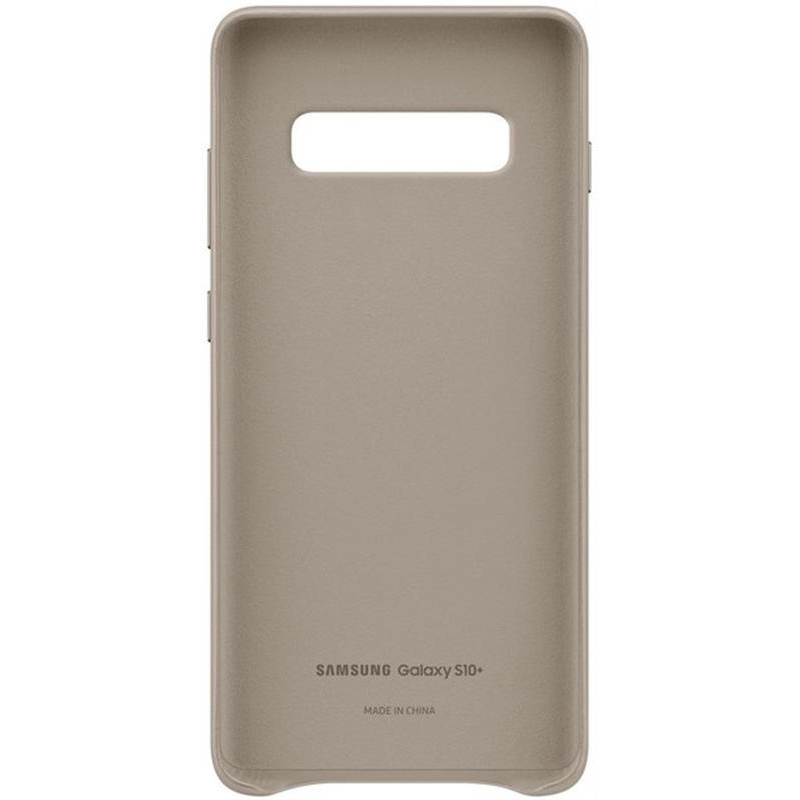 Чохол-накладка Samsung Leather Cover для Samsung Galaxy S10+ SM-G975 Gray (EF-VG975LJEGRU)